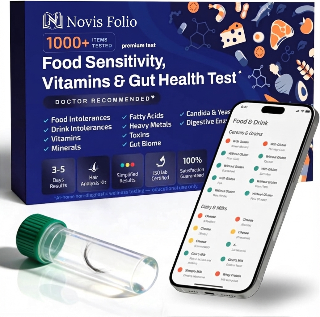 Food Sensitivity Test Kit - 1000+ Foods, Drinks, Vitamins & Gut Health